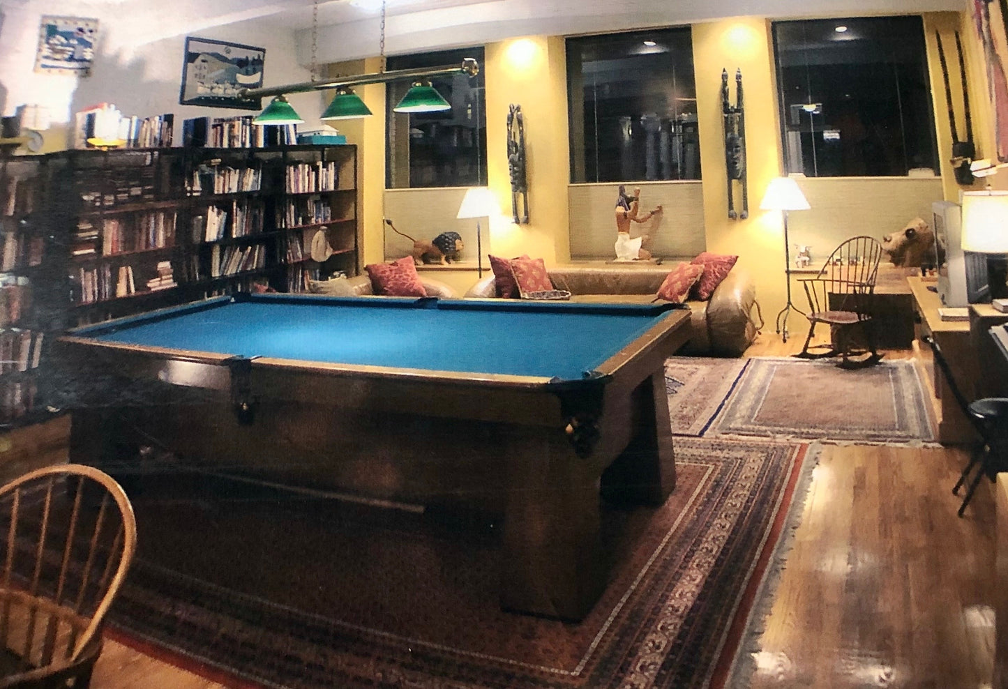 ANTIQUE ELECTRIC CUSHION POOL TABLE by Oliver Briggs & Son